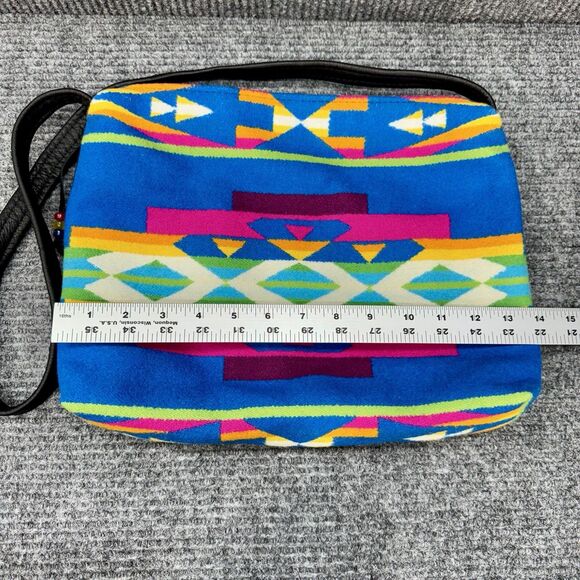 Timberline Ltd Pendleton Drum Blanket Shoulder Bag Purse Multicolor Aztec Wool - Picture 5 of 11